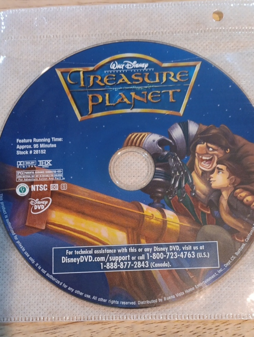 Treasure Planet DVD *NO CASE*